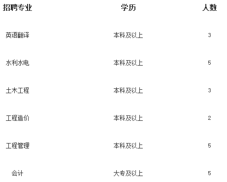 2018年河南海外工程建設(shè)有限公司招聘23人